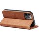 Hurtel Magnet Fancy Case etui do iPhone 12 Pro Max pokrowiec portfel na karty kartę podstawka brązowy 11542412 9145576249482