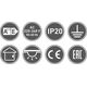 Kinkiet GTV Reno OS-REN20WKW1-10 kinkiet lampa ścienna 1x20W GU10 biały 11619270 5902801244599
