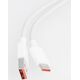 Kabel USB Techonic USB-A - USB-C 1 m Biały (5903396133022) 11648435 5903396133022