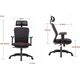 Krzesło biurowe Office Products Fotel biurowy OFFICE PRODUCTS Zakynthos, czarny 11716110 5901503617434