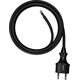 AWTools AWTOOLS PRZEWÓD Z WTYCZKĄ 5m 2x1,5 CZARNY H05VV-F 11740550 5903678610197
