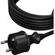 AWTools AWTOOLS PRZEWÓD Z WTYCZKĄ 5m 2x1,5 CZARNY H05VV-F 11740550 5903678610197