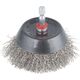 Wolfcraft Szczotka doczołowa 75 mm Wolfcraft - drut ze stali nierdzewnej, trzpień 6-kąt 11757567 4006885274600