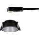Paulmann Oprawa wbudowana Cole GU10 max. 10W czarny / srebrny mat 11757706 4000870933978