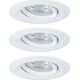 Paulmann Oprawa wbudowana Nova mini Coin okrągła ruchoma LED 3x4W 310lm Biały Mat/Aluminium 11757718 4000870942932
