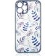 Hurtel Design Case etui do iPhone 12 Pro Max pokrowiec w kwiaty ciemnoniebieski 11833829 9145576253748