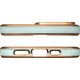 Hurtel Lighting Color Case etui do iPhone 12 Pro Max żelowy pokrowiec ze złotą ramką miętowy 11833840 9145576252741