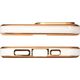 Hurtel Lighting Color Case etui do Xiaomi Redmi Note 11 żelowy pokrowiec ze złotą ramką biały 11833843 9145576253212