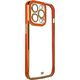 Hurtel Fashion Case etui do iPhone 12 Pro żelowy pokrowiec ze złotą ramką czerwony 11835299 9145576252062