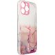 Hurtel Marble Case etui do iPhone 12 Pro żelowy pokrowiec marmur różowy 11851164 5907769310850