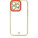 Hurtel Fashion Case etui do iPhone 12 żelowy pokrowiec ze złotą ramką czerwony 11873588 9145576252017