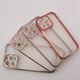 Hurtel Fashion Case etui do iPhone 12 żelowy pokrowiec ze złotą ramką czerwony 11873588 9145576252017