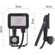 Naświetlacz Emos Naświetlacz LED Emos Profi/Ideo PIR ZS2712 10W 1100lm 4000K IP65 czujnik ruchu PIR czarny 11955268 8592920105801
