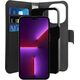 Puro Etui Puro Wallet Detachable do iPhone 14 Pro 6,1" 2w1 czarne/black 11987330 8033830312571