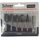 Silver FREZY TRZPIENIOWE DO METALU  6szt. /SILVER 12014693 5907589366433