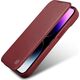 iCarer iCarer CE Premium Leather Folio Case skórzane etui iPhone 14 Plus z klapką magnetyczne MagSafe czerwony (WMI14220715-RD) 12291679 6975092685753