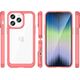 Hurtel Outer Space Case etui iPhone 14 Pro sztywny pokrowiec z żelową ramką czerwony 12479126 5907769311192