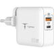 Ładowarka T-Phox ŁAD SIEC T-PHOX MEGA T-PP09 GAN PD 65W USB/USB-C WHITE 12480554 6974670440968