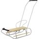 LeanToys Sanki Metalowe z Pchaczem Oparcie Pasek Białe 12518426 5905323215955