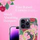 Rifle Paper Clear MagSafe - Etui iPhone 14 Pro zdobione złotem (Rose Garden) 12518630 840171719673