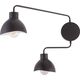 Kinkiet Sigma Obrotowa lampa ścienna Holi nowoczesna do salonu czarna 12520000 5905143282885