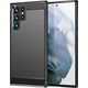 Hurtel Carbon Case etui Samsung Galaxy S23 Ultra elastyczny silikonowy karbonowy pokrowiec czarne 12521581 9145576268537