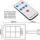 Maclean Solarna lampa uliczna LED z czujnikiem ruchu i pilotem Maclean IP54, 4W, 400lm, 6500K, Li-ion 1200 mAh, 3 tryby pracy MCE446 12521906 5902211128533