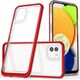 Hurtel Clear 3in1 etui Samsung Galaxy A03 silikonowy pokrowiec z ramką czerwone 12522922 9145576265956