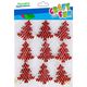Craft with Fun OZDOBA DEK EVA CHOINKA SPRZYL BROKAT 9SZT 12/144 12530176 5908275177777