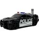 LeanToys Auto Policja z Naciągiem, Światłami i Dźwiękami 1:20 12531492 5904665996812