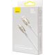 Kabel USB Baseus USB-A - USB-C 1 m Biały (BSU3851) 12568233 6932172617981