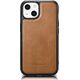 iCarer iCarer Leather Oil Wax etui pokryte naturalną skórą do iPhone 14 (kompatybilne z MagSafe) brązowy (WMI14220717-TN) 12568419 6975092685883