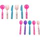 LeanToys Zestaw Do Herbaty Filiżanki Talerzyki Sztućce Miseczki Fioletowe 12574888 5905214976026