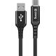 Kabel USB Crong USB-A - USB-C 0.25 m Czarny (CRG565) 12627427 5904310702355