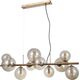 Lampa wisząca Italux Wisząca lampa Canello PND-406007-10-HBR stylowa mosiężna 12644733 5900644434924