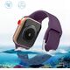 Hurtel Silicone Strap APS silikonowa opaska do Watch 8 / 7 / 6 / 5 / 4 / 3 / 2 / SE (41 / 40 / 38mm) pasek bransoleta do zegarka czerwony 12667114 9145576259214