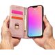 Hurtel Magnet Card Case etui iPhone 14 pokrowiec z klapką portfel podstawka różowe 12718326 9145576263358