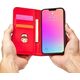 Hurtel Magnet Card Case etui iPhone 14 Plus pokrowiec z klapką portfel podstawka czerwone 12718349 9145576263389