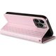 Hurtel Magnet Strap Case etui iPhone 14 Pro pokrowiec z klapką portfel mini smycz podstawka różowe 12718353 9145576263631