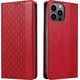 Hurtel Magnet Strap Case etui iPhone 14 Pro Max pokrowiec z klapką portfel mini smycz podstawka czerwone 12718356 9145576263662