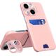 Hurtel Leather Stand Case etui do iPhone 14 Plus pokrowiec portfel na kartę z podstawką różowe 12718448 9145576269671