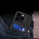 Hurtel Leather Stand Case etui do iPhone 14 Pro pokrowiec portfel na kartę z podstawką czarne 12718451 9145576269725