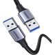 Kabel USB Ugreen USB-A - USB-A 0.5 m Czarny (80789) 12723391 6957303887897