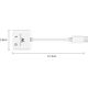 Adapter USB Maclean Adapter USB type-C 3,5 mm jack PD MCTV-848 12727183 5902211128458