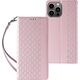 Hurtel Magnet Strap Case etui Samsung Galaxy S23+ pokrowiec z klapką portfel mini smycz podstawka różowe 12741406 9145576271308