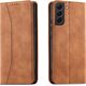 Hurtel Magnet Fancy Case etui Samsung Galaxy S23+ pokrowiec z klapką portfel podstawka brązowe 12741418 9145576271506