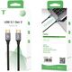 Kabel USB T-Phox USB-C - USB-C 1 m Czarny 12744646 6974670441897