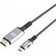 Kabel USB Yenkee USB-C - HDMI 1.5 m Czarno-srebrny (35055381) 12807762 8590669312962