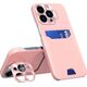 Hurtel Leather Stand Case etui Samsung Galaxy S23 Ultra pokrowiec portfel na kartę z podstawką różowe 12814660 9145576274842