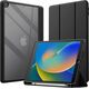 Etui na tablet CRONG PRIMEFOLIO  ETUI IPAD 10.2 (2021-2019) Z PODSTAWKĄ I SCHOWKIEM NA APPLE PENCIL (CZARNY/PRZEZROCZYSTY) 12857283 5904310702676